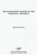 The Manuscript History of the Psalms of Solomon af Robert R. Hann