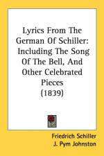 Lyrics From The German Of Schiller af Friedrich Schiller