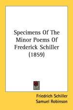 Specimens Of The Minor Poems Of Frederick Schiller (1859) af Friedrich Schiller