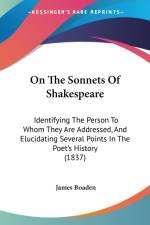 On The Sonnets Of Shakespeare af James Boaden
