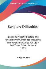 Scripture Difficulties af Morgan Cowie