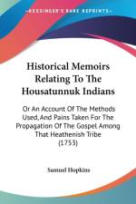 Historical Memoirs Relating To The Housatunnuk Indians af Samuel Hopkins