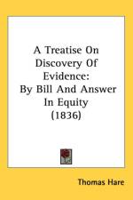 Treatise On Discovery Of Evidence af Thomas Hare