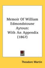 Memoir Of William Edmondstoune Aytoun af Sir Theodore Martin