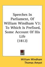 Speeches In Parliament, Of William Windham V3