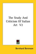 The Study And Criticism Of Italian Art V2 af Bernhard Berenson