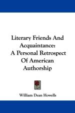 Literary Friends And Acquaintance af William Dean Howells