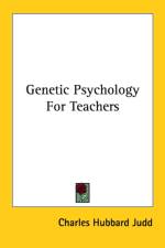 Genetic Psychology For Teachers af Charles Hubbard Judd