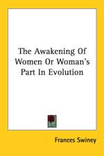 The Awakening Of Women Or Woman's Part In Evolution af Frances Swiney