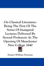 On Classical Literature af F.W. Newman