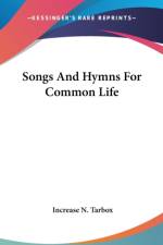 SONGS AND HYMNS FOR COMMON LIFE af Increase N. Tarbox