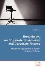 Three Essays on Corporate Governance and Corporate Finance af Pavel Koerner