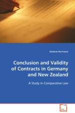Conclusion and Validity of Contracts in Germany and New Zealand af Stefanie Herrmann