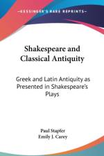 Shakespeare And Classical Antiquity af Paul Stapfer