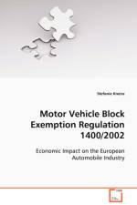 Motor Vehicle Block Exemption Regulation 1400/2002 af Stefanie Kneisz