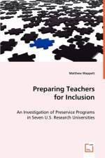 Preparing Teachers for Inclusion af Matthew Wappett