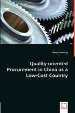 Quality-oriented Procurement in China as a Low-Cost Country af Manja Ostertag