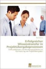 Erfolgreicher Wissenstransfer in Projektubergabeprozessen af Anja Sarnitz