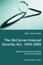 The McCarran Internal Security Act, 1950-2005 af Marc Patenaude