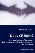 Does CE Exist? - An Investigation of Corporate Entrepreneurship Practices within the Service Sector af Michael G Brizek