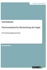 Psychoanalytische Betrachtung der Angst af Frank Bodesohn