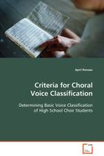 Criteria for Choral Voice Classification af April Reneau