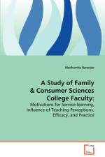 A Study of Family & Consumer Sciences College Faculty af Madhumita Banerjee