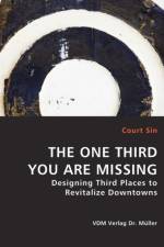 THE ONE THIRD YOU ARE MISSING - Designing Third Places to Revitalize Downtowns af Court Sin