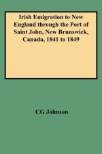 Irish Emigration to New England Through the Port of Saint John, New Brunswick, Canada, 1841 to 1849 af CG Johnson