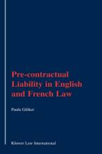 Pre-Contractual Liability in English and French Law af Paula Giliker