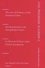 The Law of Evidence in the European Union