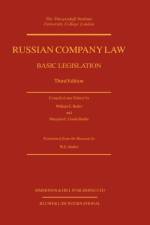Russian Company Law af William E. Butler