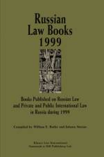 Russian Law Books 1999 af William E. Butler