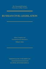 Russian Civil Legislation af William E. Butler