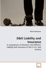 D&O Liability and Insurance af Martin Ramharter