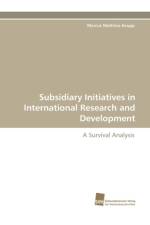 Subsidiary Initiatives in International Research and Development af Marcus Matthias Keupp