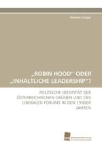 Robin Hood Oder Inhaltliche Leadership? af Herbert Grger