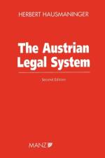 The Austrian Legal System af Herbert Hausmaninger