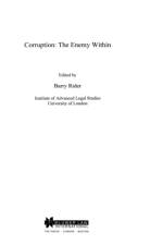 Corruption: The Enemy Within af Barry A.K. Rider