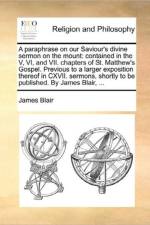 A Paraphrase on Our Saviour's Divine Sermon on the Mount af James (National Institute of Mental Health Blair