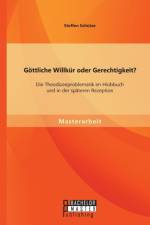 Goettliche Willkur oder Gerechtigkeit? Die Theodizeeproblematik im Hiobbuch und in der spateren Rezeption af Steffen Schutze