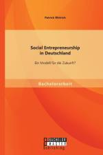 Social Entrepreneurship in Deutschland af Patrick Weirich