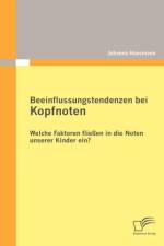 Beeinflussungstendenzen bei Kopfnoten af Johanna Hausmann
