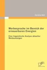 Werbesprache im Bereich der erneuerbaren Energien af Christine Bott