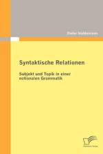 Syntaktische Relationen af Dieter Stubbemann