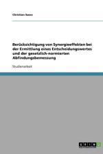 Berucksichtigung Von Synergieeffekten Bei Der Ermittlung Eines Entscheidungswertes Und Der Gesetzlich-Normierten Abfindungsbemessung af Christian Sasse