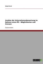 Ansatze Der Unternehmensbewertung Im Rahmen Eines Initial Public Offering. Moglichkeiten Und Grenzen af Katja Kirsch