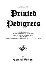 An Index to Printed Pedigrees af Bridger