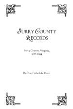 Surry County Records. Surry County, Virginia, 1652-1684 af Eliza Timberlake Davis