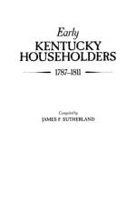 Early Kentucky Householders, 1787-1811 af Lord Sutherland